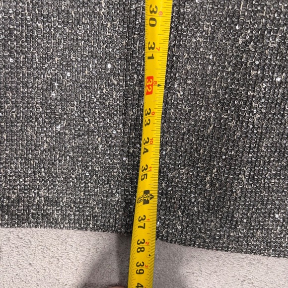 J McLaughlin Henrika Dress Women's Size M Charcoal Sequin Sparkle Sheath Tweed - Picture 14 of 16